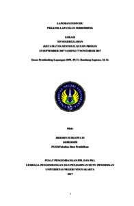 LAPORAN INDIVIDU PRAKTIK LAPANGAN TERBIMBING Lumbung Pustaka UNY